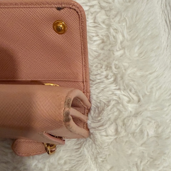 Prada Rose Wallet with Bow Accent - Picture 9 of 11